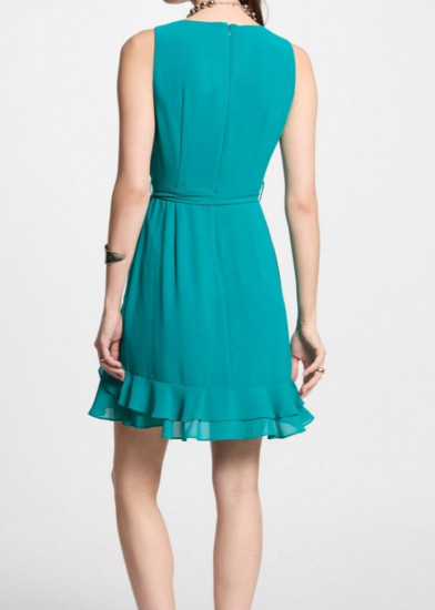 Robe courte verte femme