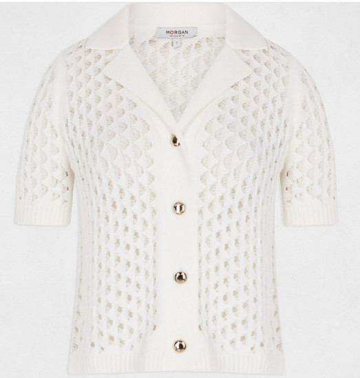 Gilet blanc femme
