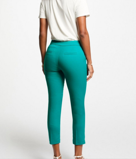 Pantalon turquoise femme