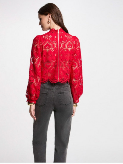 Blouse rouge femme
