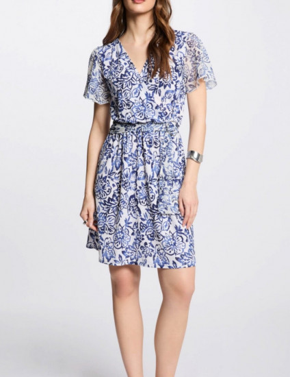 Robe courte imprimée femme