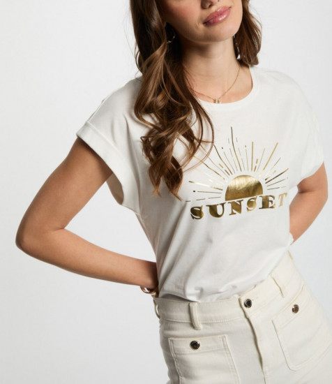 Tee shirt sunset femme