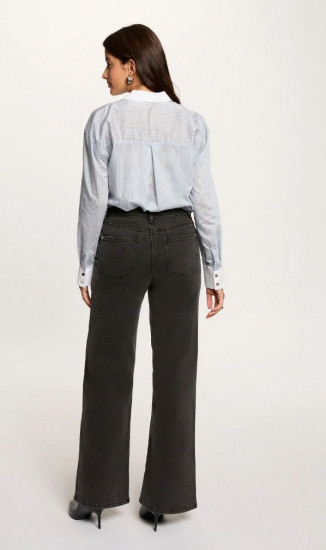 Chemise oversize rayée femme