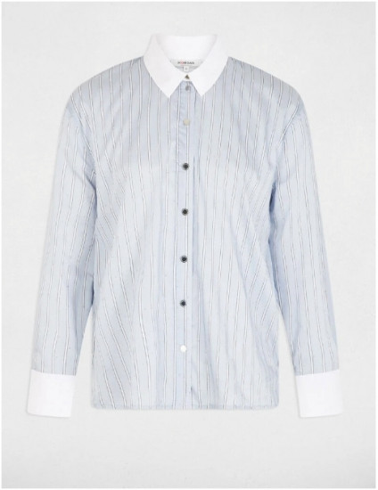Chemise oversize rayée femme