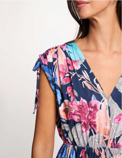 Robe longue multicolore femme