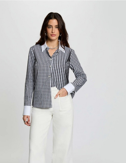 Chemise à carreaux femme