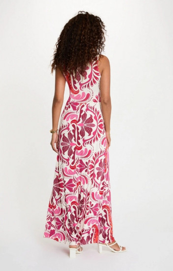 Robe longue multicolore femme