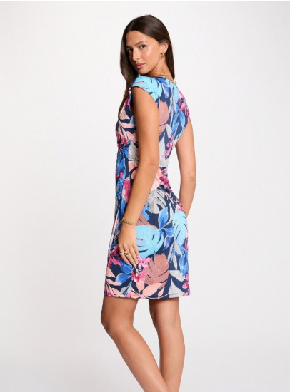 Robe courte fleurie femme