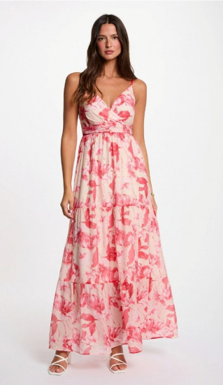 Robe longue cache coeur femme