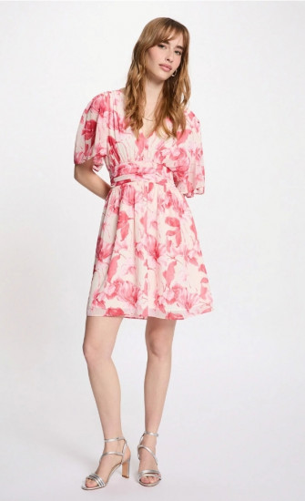Robe courte cache coeur femme