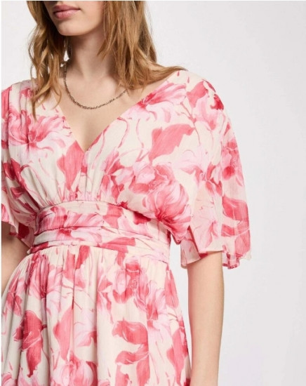 Robe courte cache coeur femme