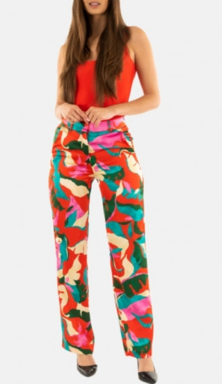 Pantalon fluide imprimé femme