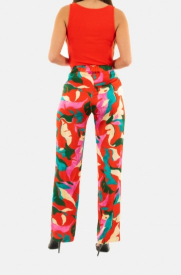 Pantalon fluide imprimé femme