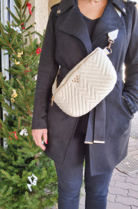 Sac banane écru femme