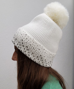 Bonnet beige femme