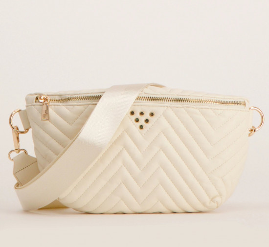 Sac banane écru femme