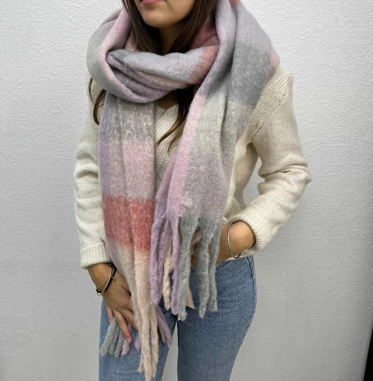 Echarpe carreaux  femme