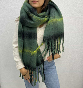 Echarpe verte femme