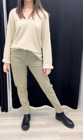 Pantalon vert clair femme