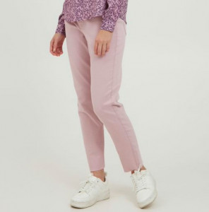 Pantalon chino mauve femme