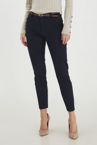 Pantalon chino marine femme