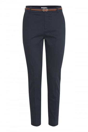 Pantalon chino marine femme