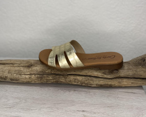 Mules platine femme