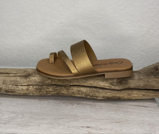 Mules bronze femme