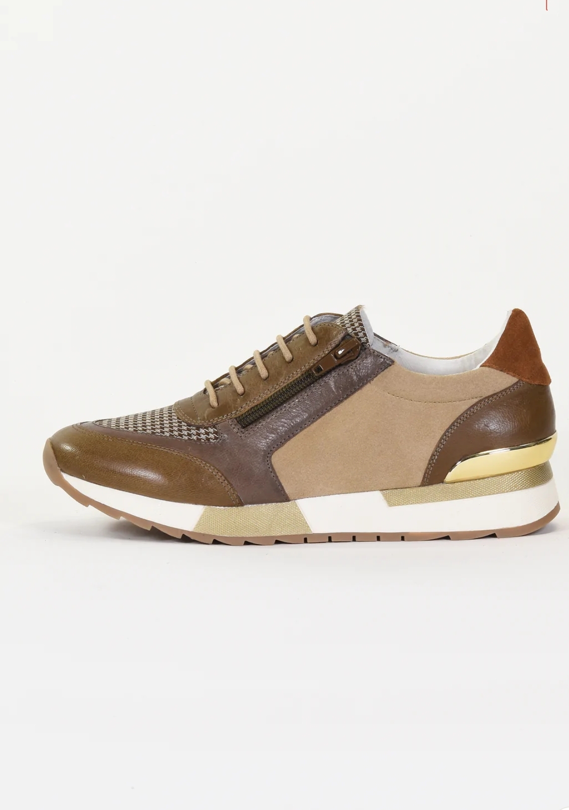 Sneakers kaki marron femme BOUTIQUE CAPRICES