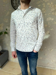 Chemise imprimé fleurie homme