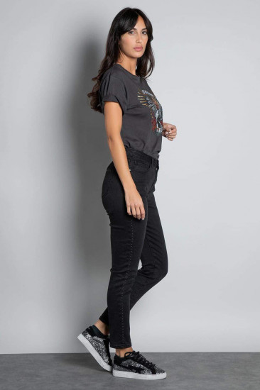 Jeans slim noir femme