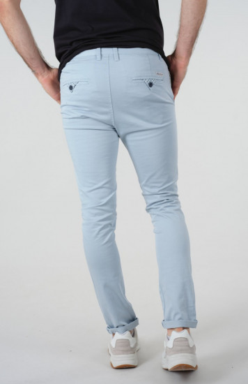 Pantalon chino slim uni homme