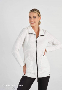 Veste unie blanche femme