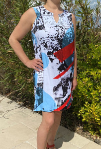 Robe imprimé droite femme