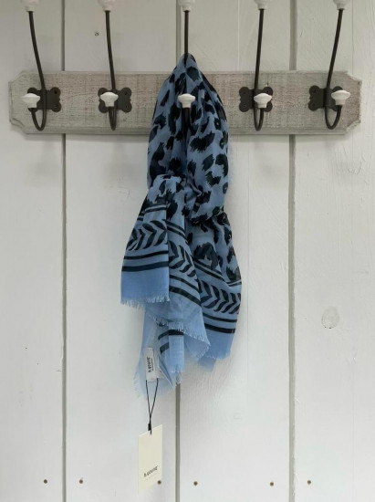 Foulard bleu et noir femme