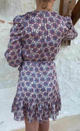 Robe droite imprimé floral femme