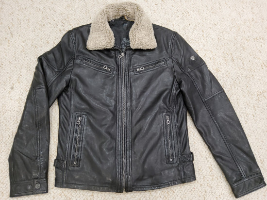 Blouson cuir aviateur Lahuv