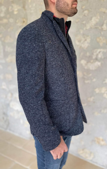 Veste blazer laine chiné homme