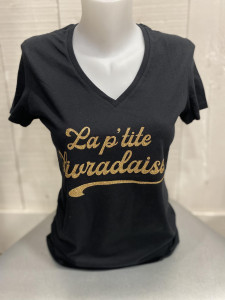 T.Shirt noir la p'tite Livradaise femme