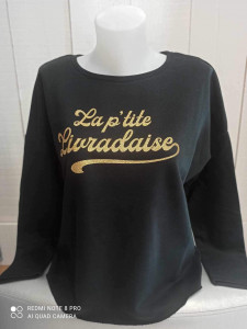 Sweat noir la p'tite Livradaise femme