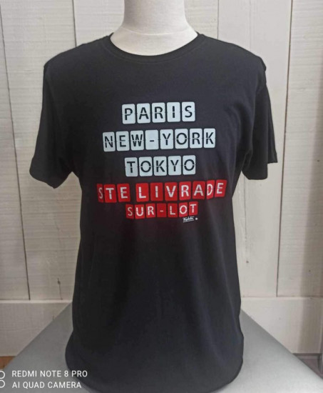 T.Shirt noir Ste Livrade homme