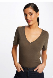 T.Shirt Kaki fantaisie femme