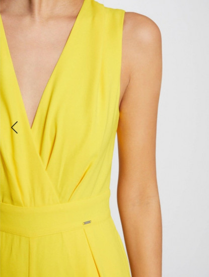 Combipantalon large jaune femme