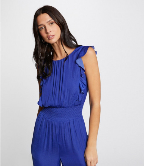 Combipantalon bleue femme
