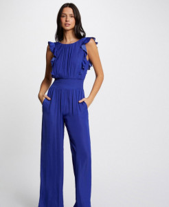 Combipantalon bleue femme