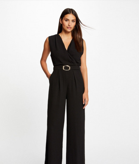 Combipantalon noire fluide femme
