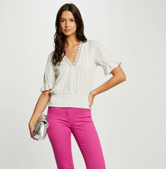 Blouse blanche femme