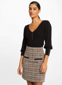 Jupe courte droite femme