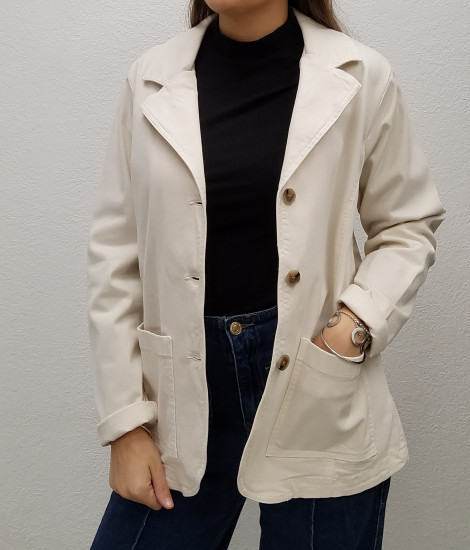 Blazer beige femme