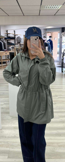 Coupe-vent kaki femme